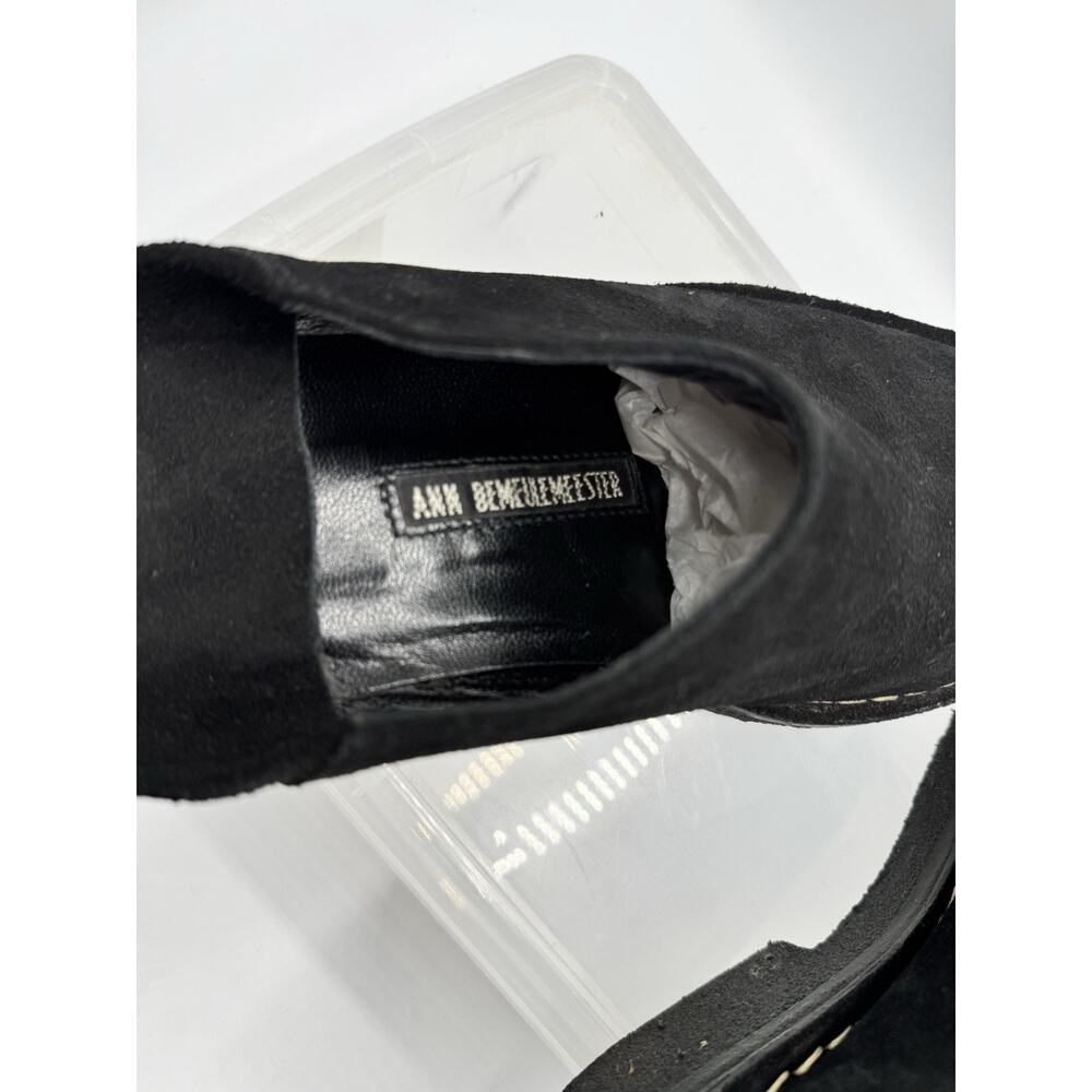 Ann Demeulemeester Vintage 90’s Black Suede Mules. Gum Sole - Picture 9 of 12